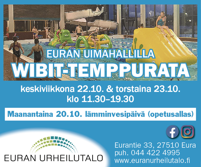 WIBIT-temppurata Euran uimahallilla