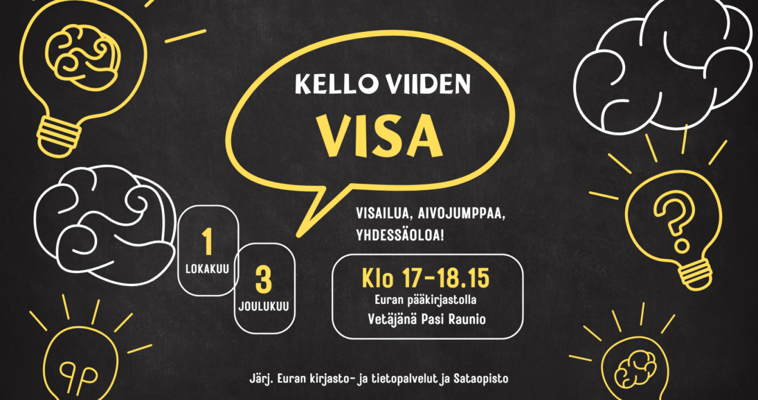 Tietokilpailu leikkimielisille Euran pääkirjastossa